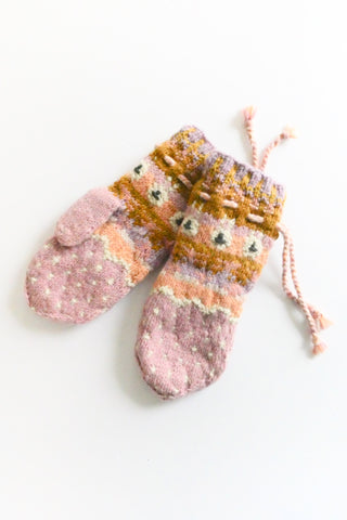 Mauve Suffolk Sheep Mittens