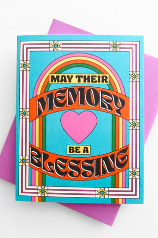 May Their Memory Be A Blessing Greeting Card