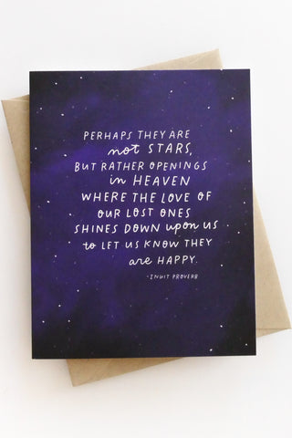 Inuit Proverb Sympathy Greeting Card