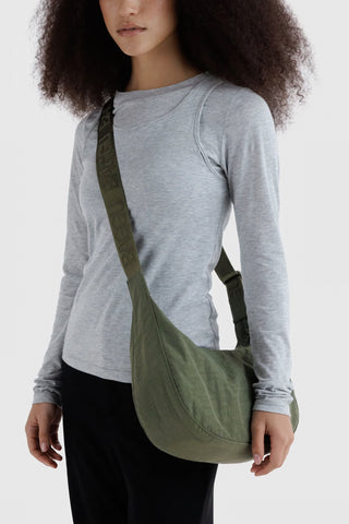 Medium Caper Crescent Bag