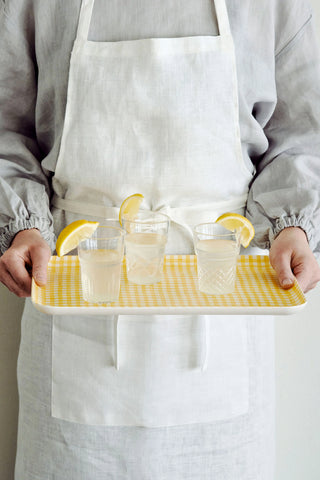 Medium Coated Linen Tray, Keily