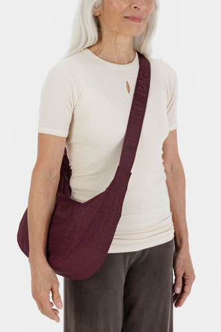 Medium Crescent Bag Mahogany