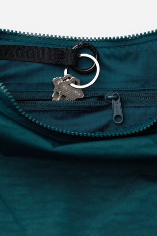 Medium Nylon Crescent Bag - Deep Sea