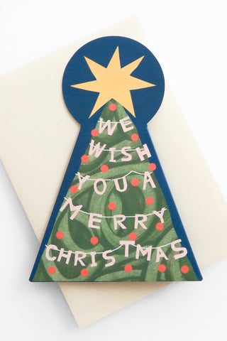 Merry Christmas Tree Greeting Card