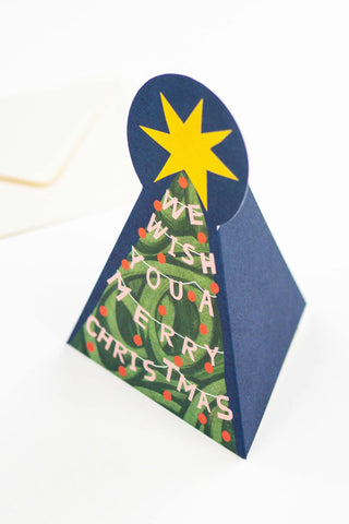 Merry Christmas Tree Greeting Card