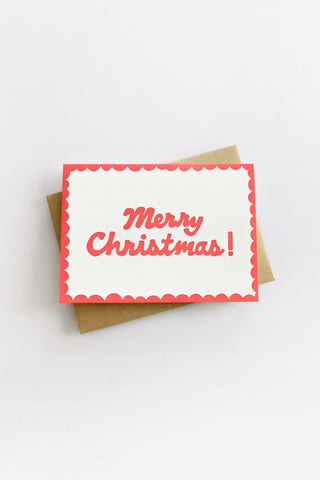 Merry Christmas! Letterpress Greeting Card