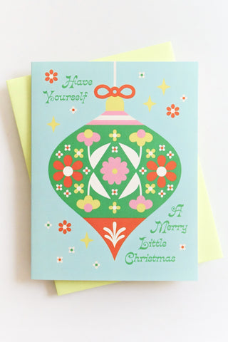 Merry Little Ornament Greeting Card