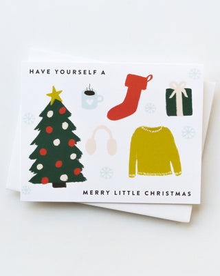 Merry Little Xmas Greeting Card