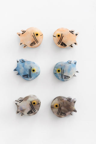 Micro Fish Hair Claw Clip Set