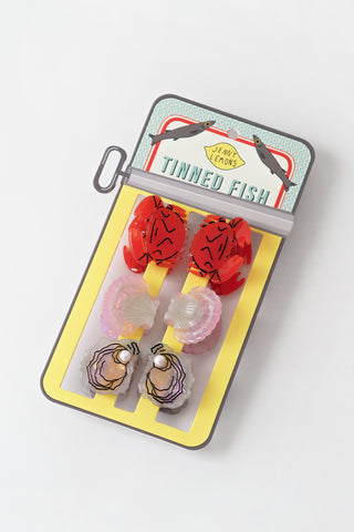 Micro Seafood Hair Claw Clip Set