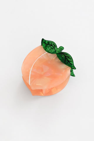 Midi Peach Hair Claw Clip