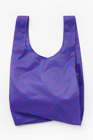 Mini Cobalt Happy Standard Baggu Tote