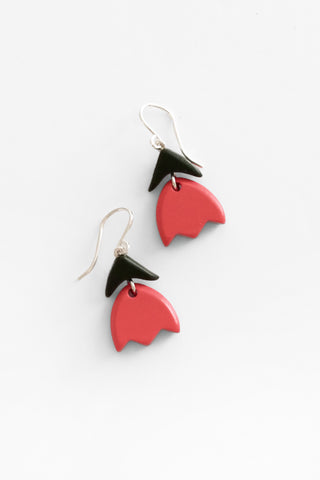 Mini Coral Tulip Earrings