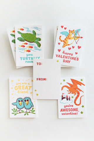 Mini Critter Valentines Boxed Set