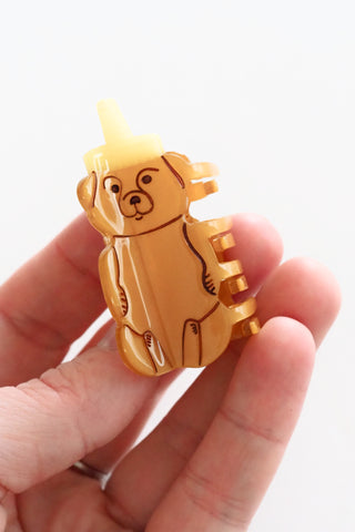 Mini Honey Bear Hair Claw