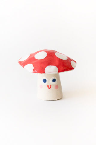 Mini Mushroom Tiny Ceramic Sculpture
