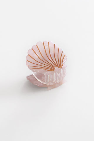 Mini Purple Scallop Claw Clip