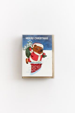 Mini Santa Claws Greeting Card Box