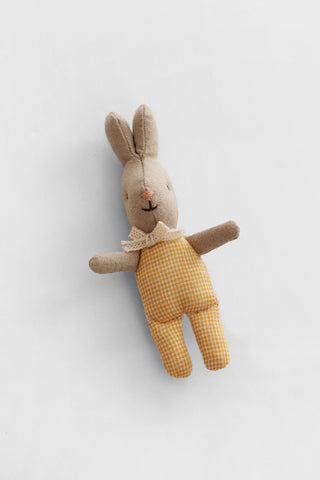Mini Yellow Check Rabbit