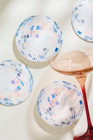 Mirror Ball Reusable Coaster Set