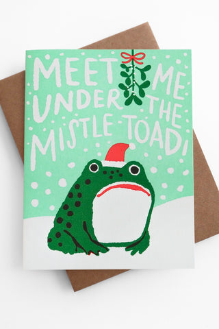 Mistletoad Frog Greeting Card