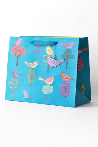 Modern Birds Large Landscape Gift Bag