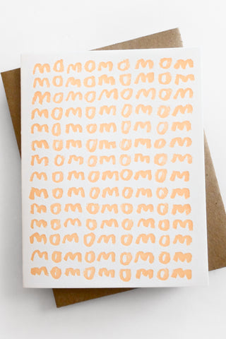 Mom Mom Mom Greeting Card