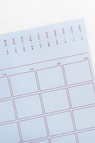 Monthly Desk Planner Notepad