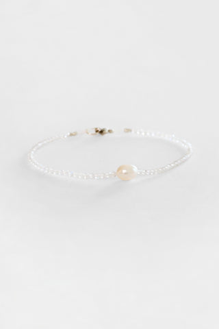 Moonstone + Pearl Bracelet
