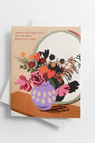Most Beautiful Mom Greeting Card