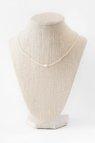 Mother Of Pearl + White Pearl Necklace