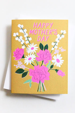 Mother's Day Bouquet Flowers Greeting Card