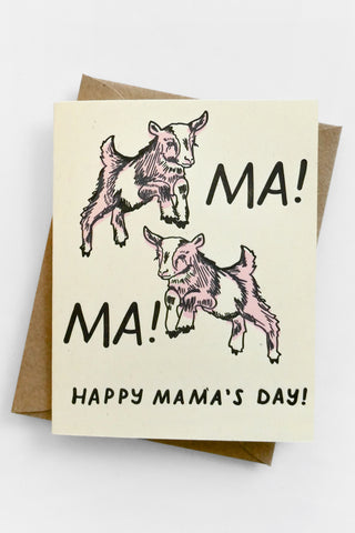 Mother's Day Goat Greeting Card