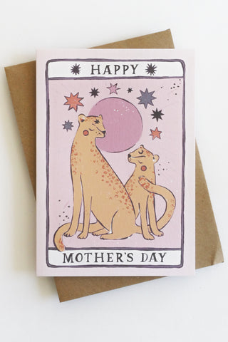 Mother's Day Leopard Greeting Card