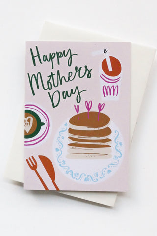 Happy Mothers day Breakfast Greeting Card