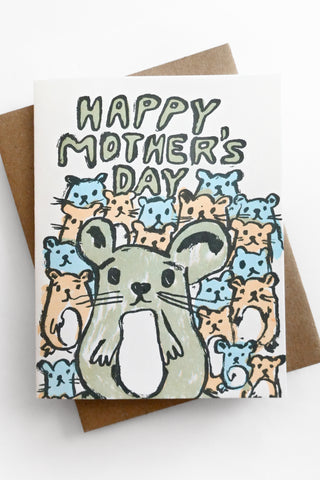 Mouse Mom's Day Greeting Card