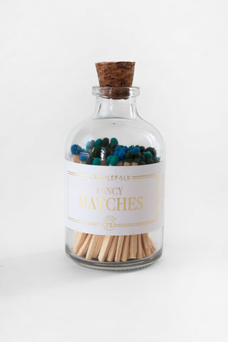 Glass Apothecary Match Bottle