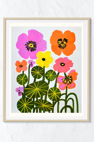 Nasturtiums Large Art Print