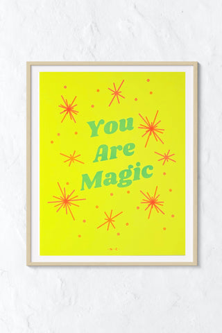 Neon Brights "You Are Magic" Print