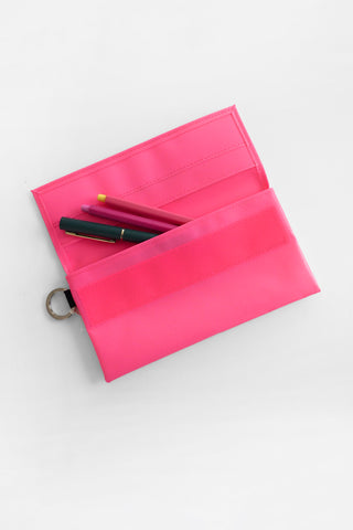 Neon Pink Tarp Pen Case