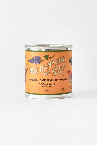New Hampshire State Candle
