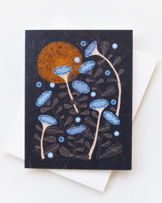 Night Bloom Greeting Card