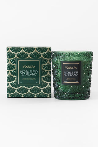 Noble Fir Garland Candle