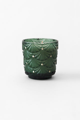 Noble Fir Garland Pedestal Candle