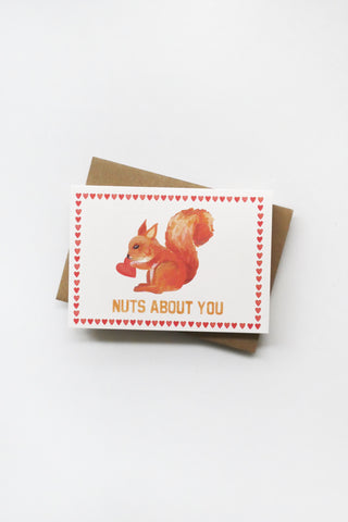 Nuts About You Mini Greeting Card