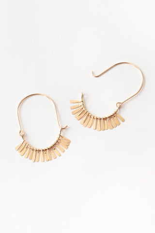 Oblong Fringe Hoops