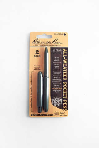 Olive Rite in the Rain Pocket Pen Set