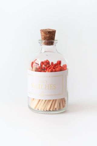 Glass Apothecary Match Bottle