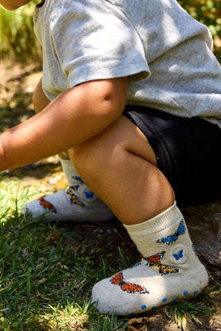 Organic Cotton Kids Socks That Protect Butterflies