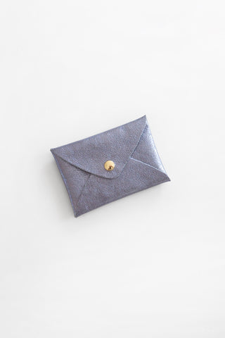 Origami Leather Pouch - Lavender